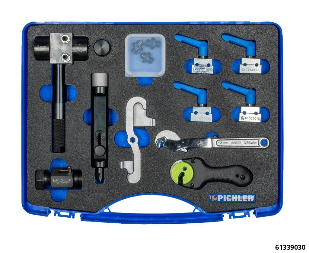 BRAKE PIPE FLARING TOOL - 4.75MM (COPPER, CUPRO-NICKEL & STEEL) WITH SHAPE REPLICATING CLAMPS - 3