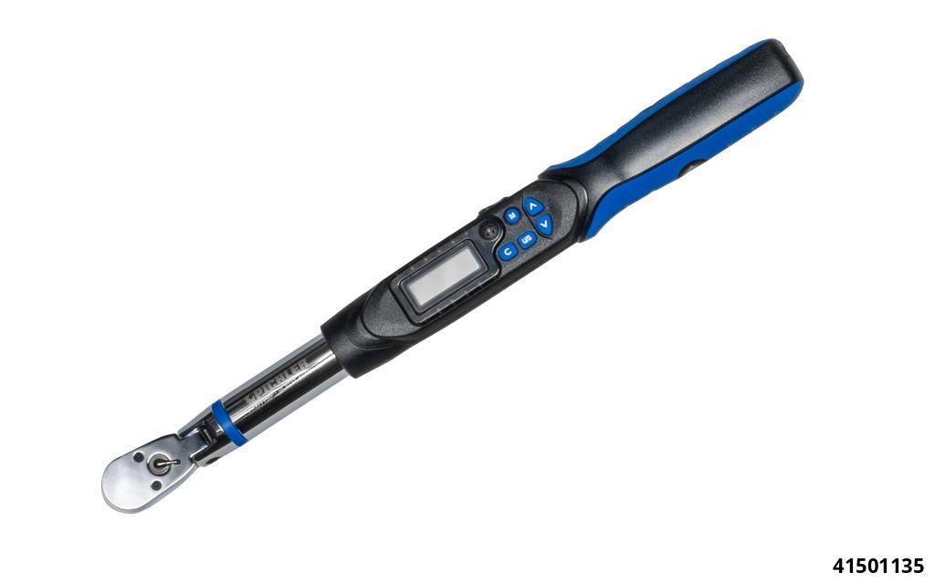 41501135: DIGITAL TORQUE WRENCH 3/8", (6.8) 27 - 135 Nm INCL ROTATION ANGLE WITH SWIVEL HEAD