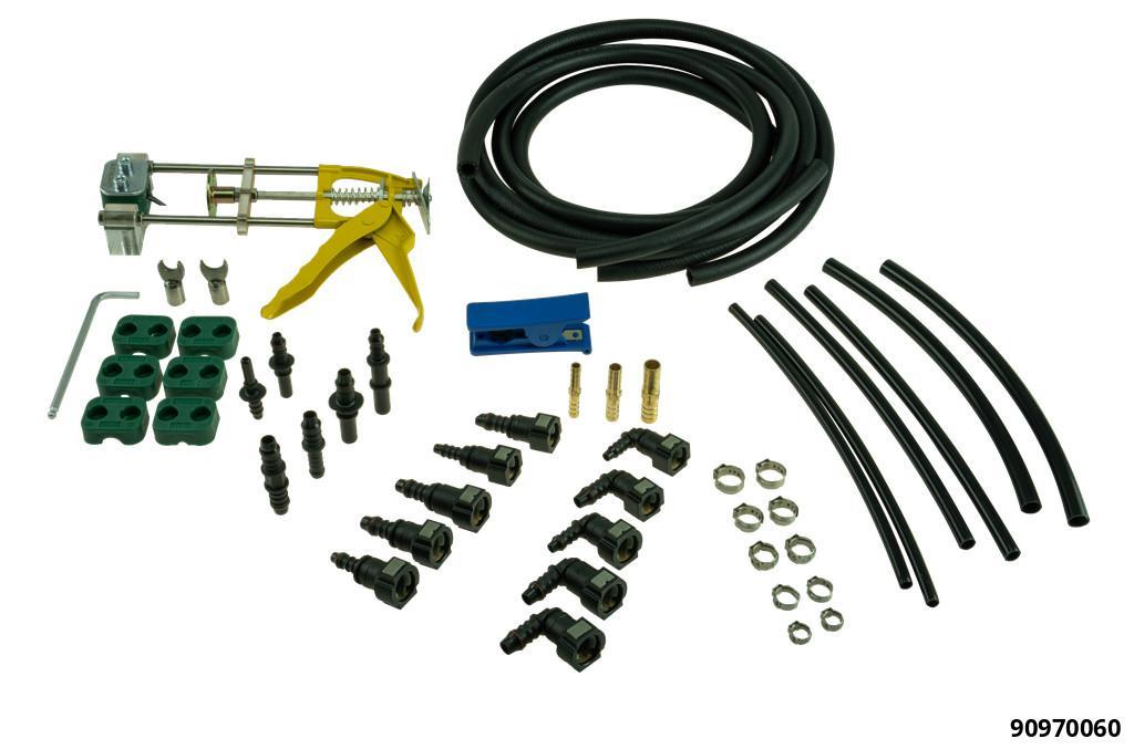 90970060: COMPLETE FUEL LINE REPAIR AND CONNECTOR INSTALLATION SET WITH PRESS TOOL