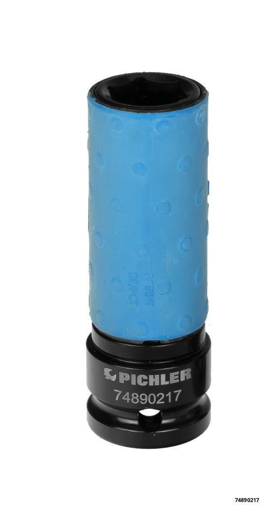 74890217: SPECIAL 17MM IMPACT SOCKET WITH NON ROTATING PROTECTIVE SLEEVE TO PREVENT DAMAGE TO LACQUER 85 MM LENGTH