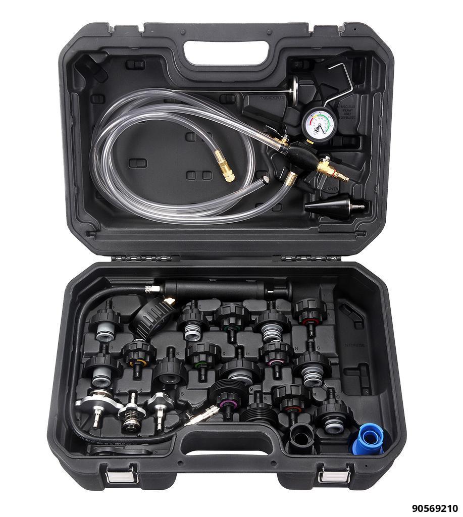 COOLING SYSTEM PRESSURE TEST AND REFILL KIT MASTER SET 23 PCS - 1