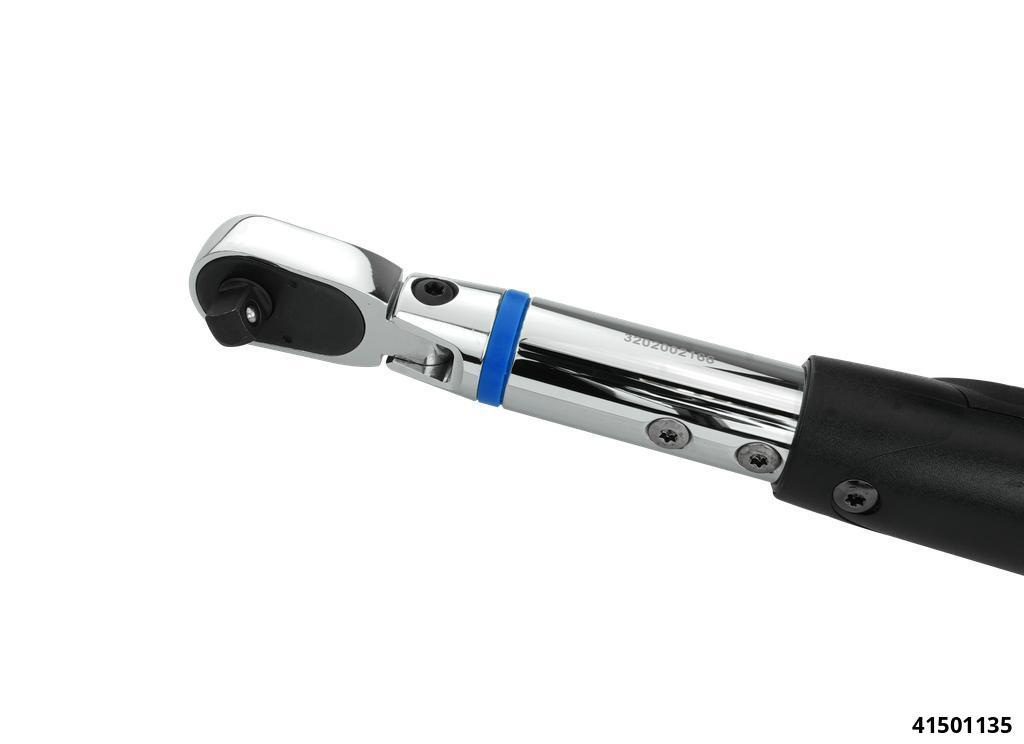 Digital torque wrench 3/8", (6,8) 27 - 135 Nm incl. rotation angle with swivel head - 2