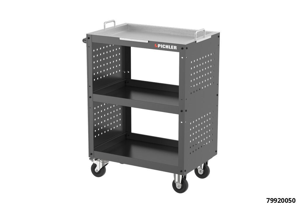 SERVICE TROLLEY INCLUDING STAINLESS STEEL TRAY, IDEAL BRAKE SERVICE STATION - 6