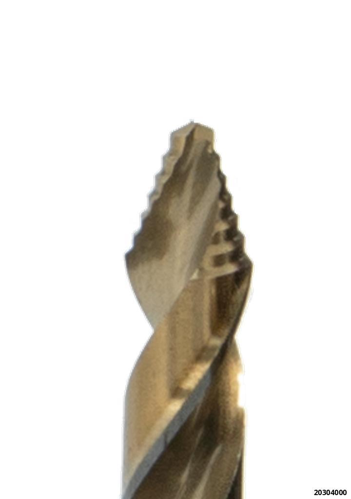 20304000: SELF CENTRING TIPPED HSS-CO 5% STEP DRILL BIT SET 1-10 MM