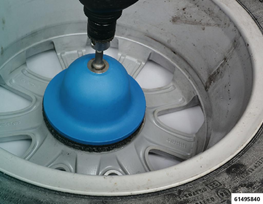 HUB CLEANING DISC 150MM WITH 1/2" DRIVE AND 1/4" HEX TO 1/2" SQUARE ADAPTOR - 5