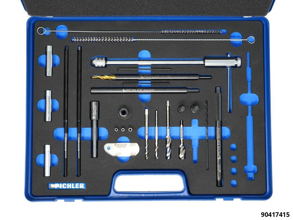 VAG BROKEN GLOW PLUG REMOVAL SET M10X1 WITHOUT THREAD REPAIR & SEAT CUTTING REAMER - 2