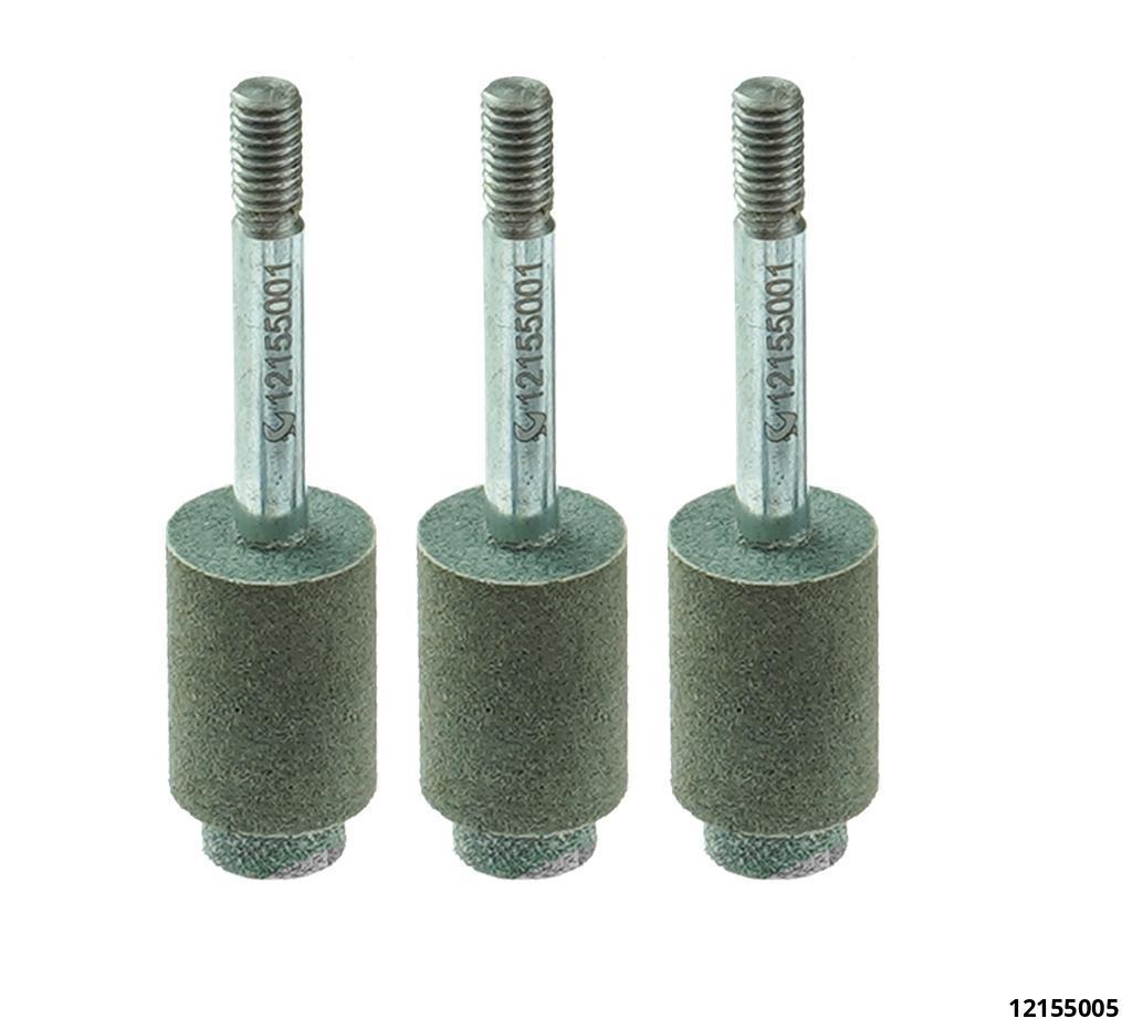 12155005: SMALL REPLACEMENT GRINDING STONES  3PCS  Ø11,6 MM / Ø17,0 MM FOR VALVE CLEANING KIT 12155000