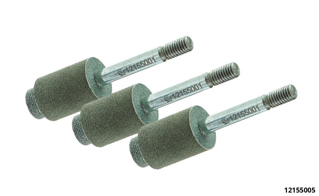 SMALL REPLACEMENT GRINDING STONES  3PCS  Ø11,6 MM / Ø17,0 MM FOR VALVE CLEANING KIT 12155000 - 2