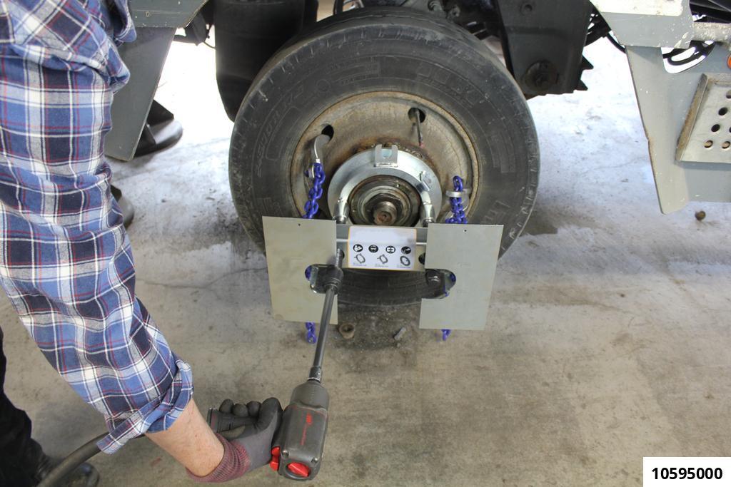 HEAVY DUTY WHEEL RIM PULLER FOR 17.5”, 19.5” AND 22.5” COMMERCIAL WHEELS WORKSHOP & ROADSIDE - 8
