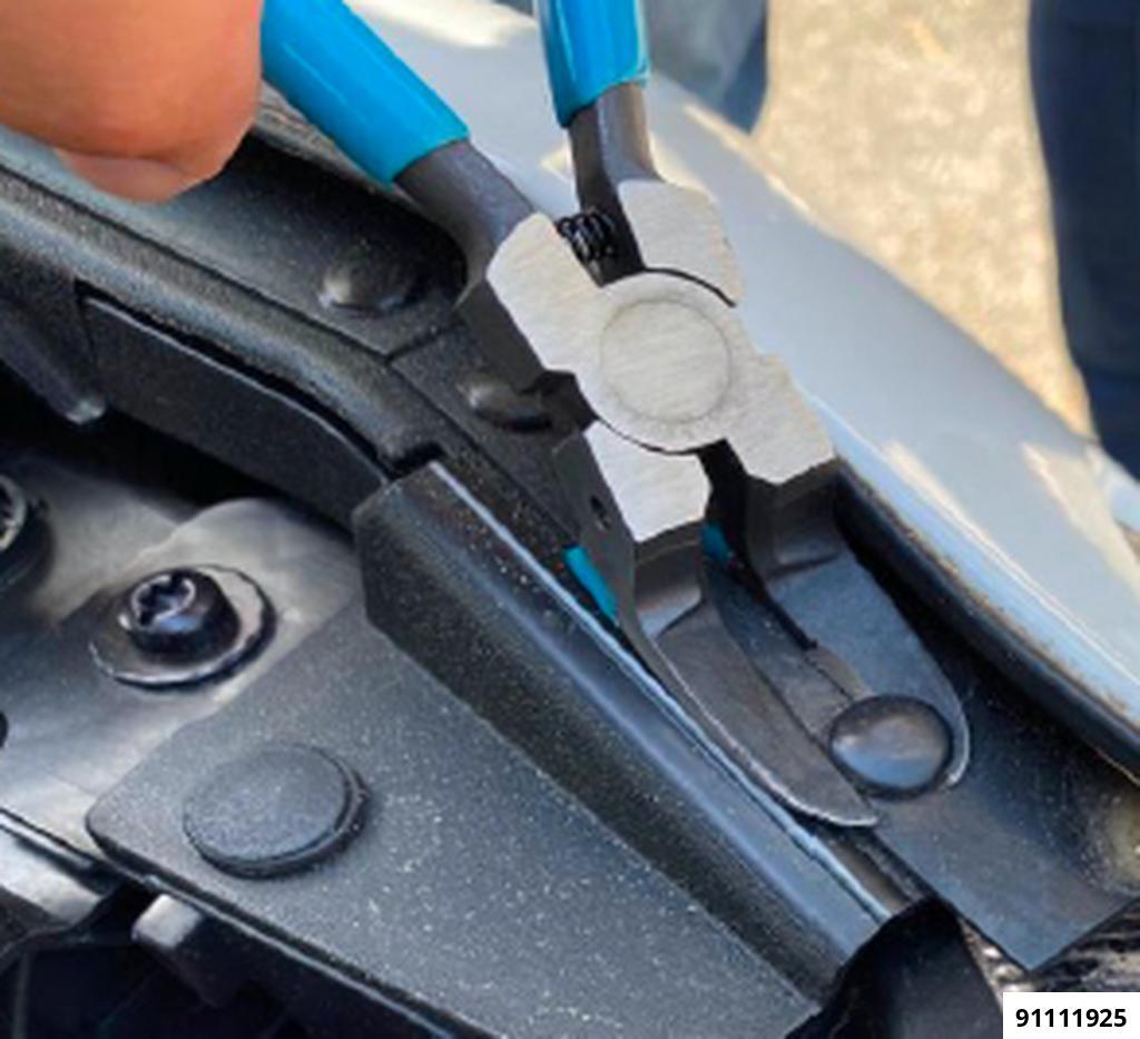 91111925: TRIM CLIP REMOVAL PLIERS WITH SOFT JAW WITH ADJUSTABLE STOP