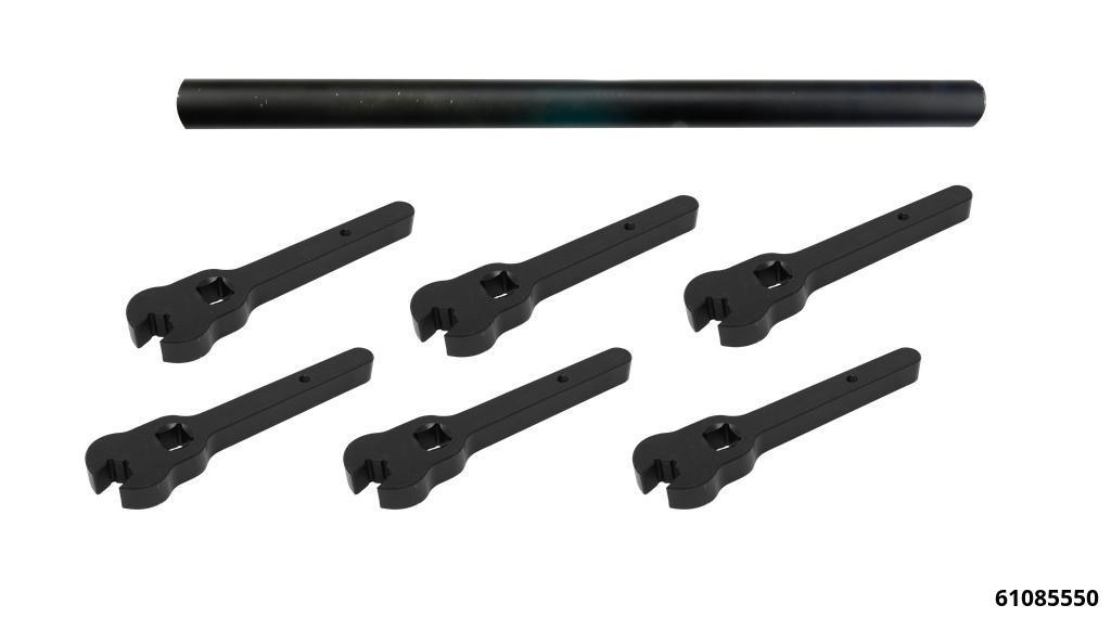 Heavy Duty Tie Rod Spanner Set 7 pcs. 12 - 13 - 14 - 15 - 17 - 19 mm inc Tube - 3