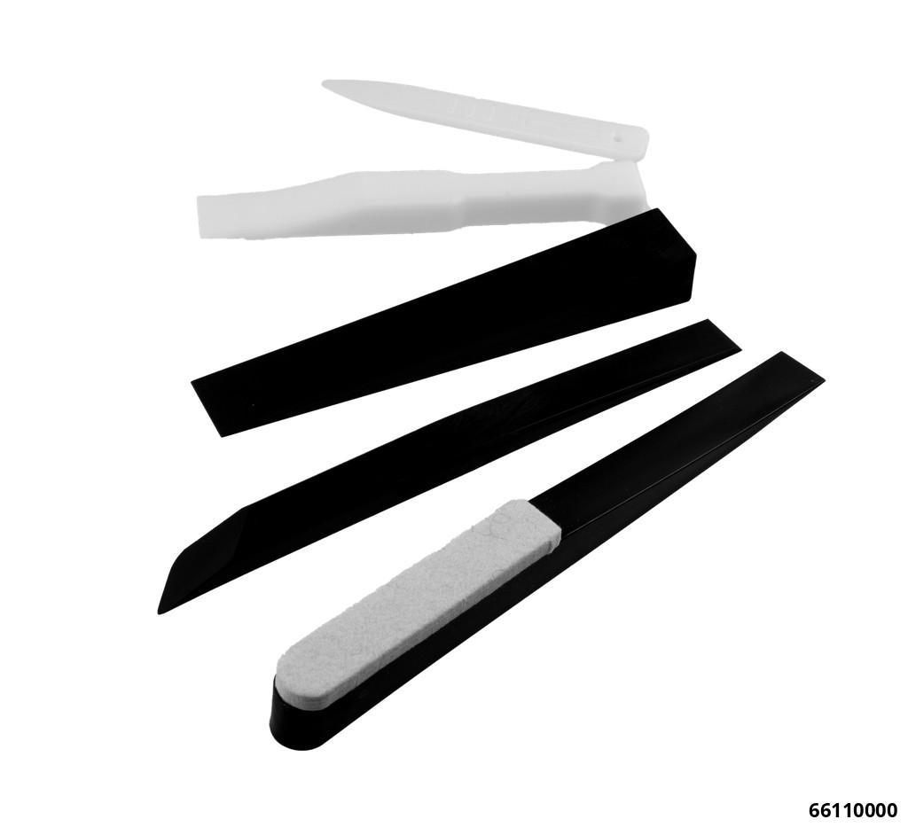 PLASTIC WEDGE SET FOR CHROME AND PLASTIC INTERIOR EXTERIOR TRIM 4 PIECE - 6