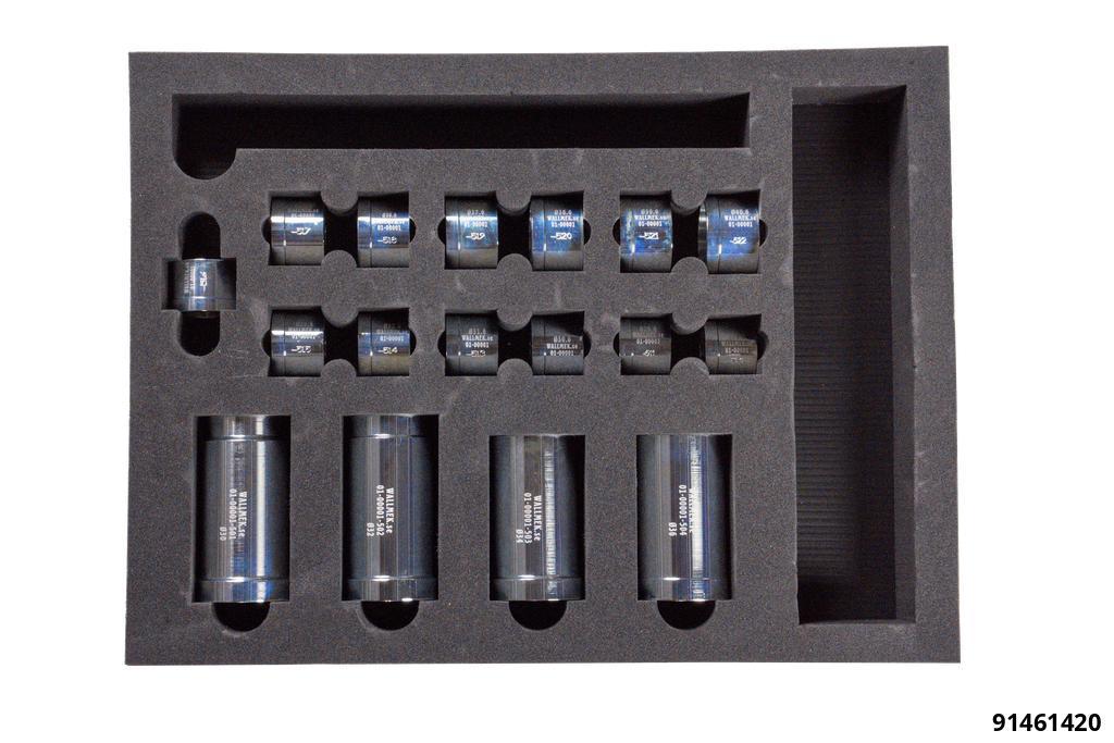 91461420: ADD ON PRESS TUBE SET FOR SMALL BUSHES & BALL JOINTS Ø28.6–40.6 MM