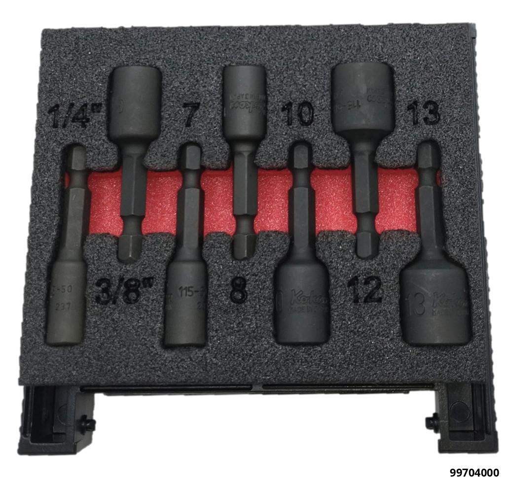 1/4" MAGNETIC SOCKET SET 7 PIECE 1/4", 3/8", 7MM, 8MM, 10MM, 12MM, 13MM - 1