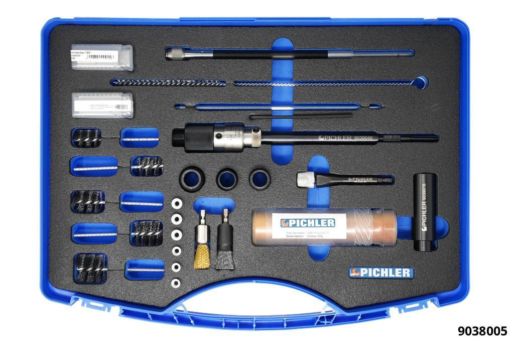 INJECTOR SHAFT CLEANING & SEAT CUTTING SET MODULES 1 & 2 - 7