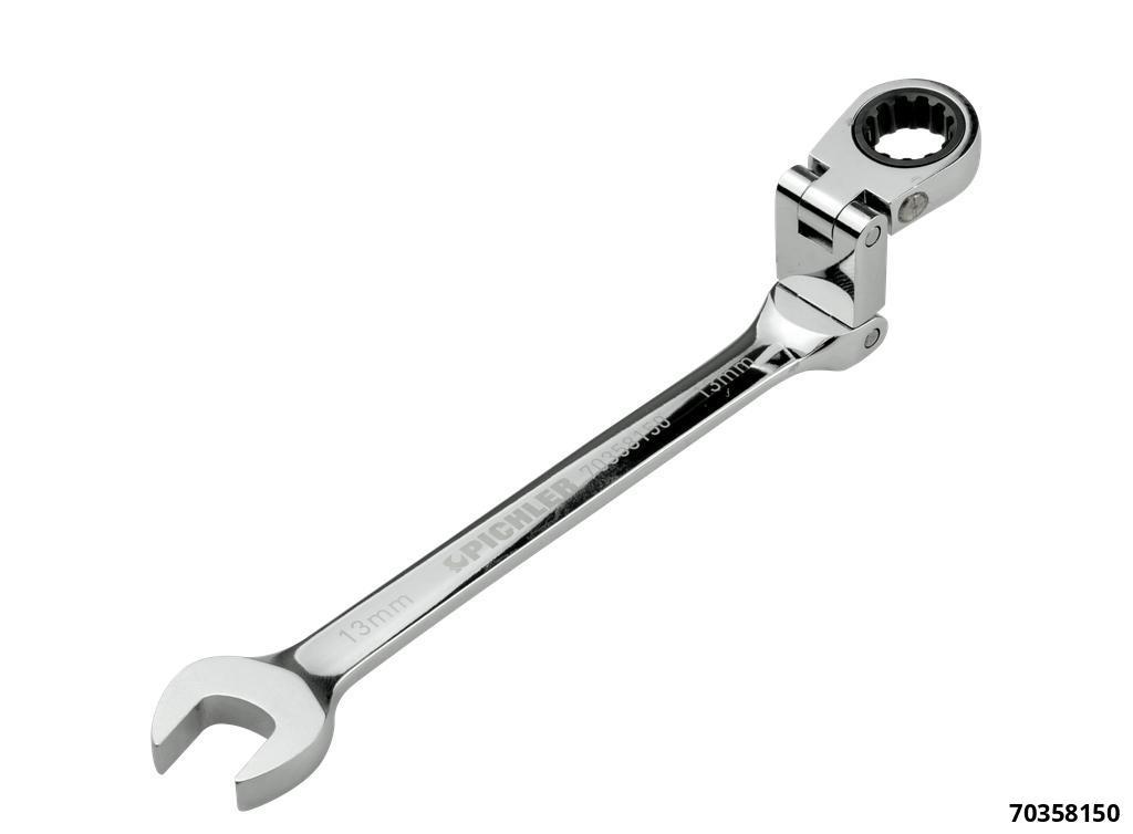 DOUBLE JOINT RATCHET & OPEN-END SPANNER 13 MM, FINE-TOOTHED, 120 TEETH - 8