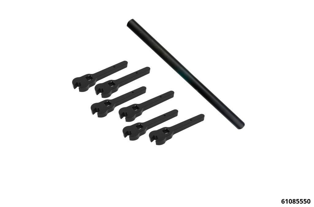 61085550: Tie Rod spanner Set MASTER, 7 pcs. 12 / 13 / 14 / 15 / 17 / 19 mm & Plug-in tube