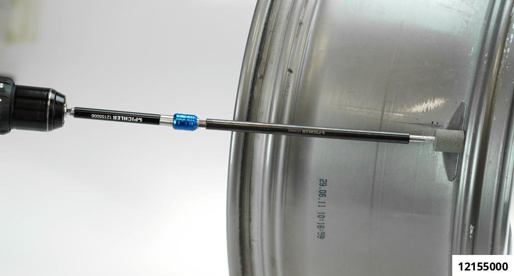MILLING AND CLEANING TOOL FOR TYRE VALVE SEALING SEATS IN ALLOY RIMS - 13
