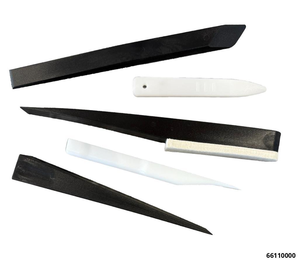 PLASTIC WEDGE SET FOR CHROME AND PLASTIC INTERIOR EXTERIOR TRIM 4 PIECE - 1