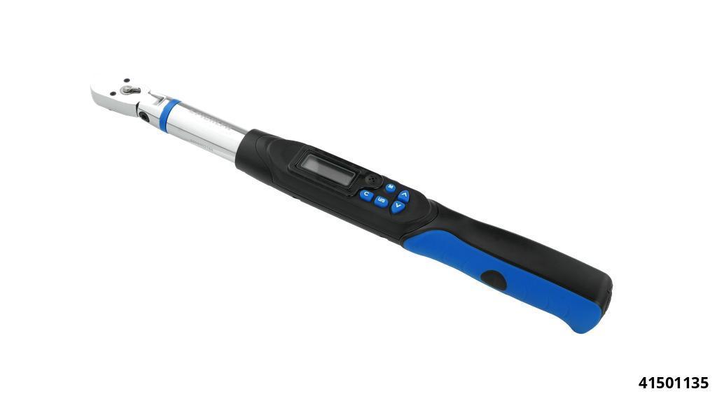 Digital torque wrench 3/8", (6,8) 27 - 135 Nm incl. rotation angle with swivel head - 6