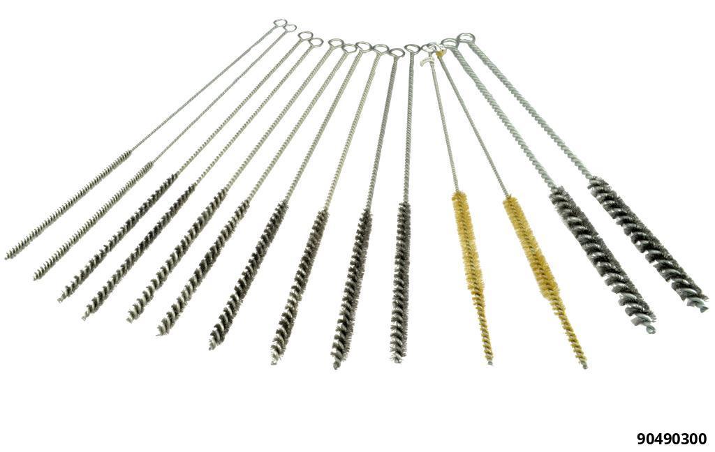 GLOW PLUG SHAFT CLEANING BRUSH SET 14 PCS - 6