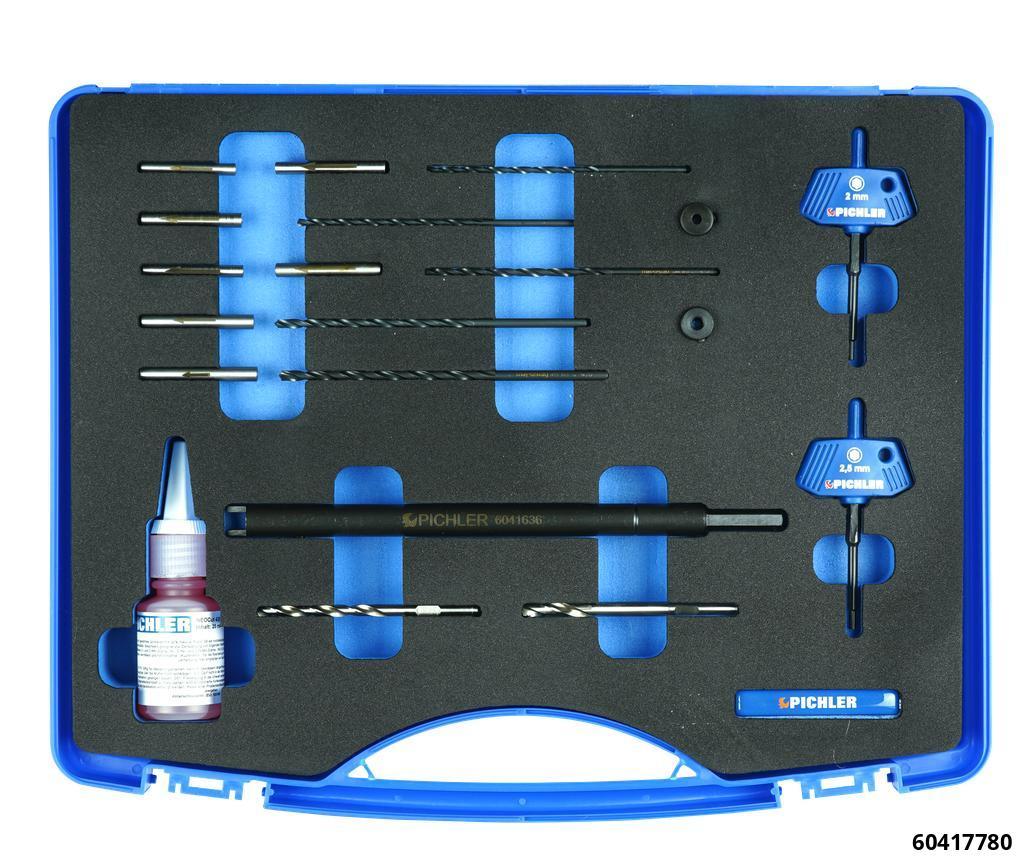 BROKEN GLOW PLUG CENTRE ELECTRODE DRILL & GUIDE TUBE SET - 1