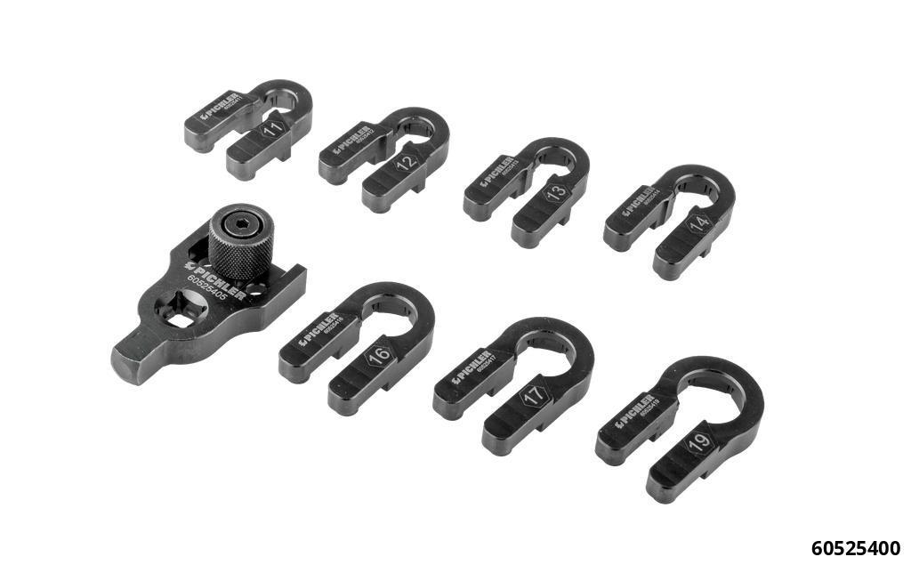 EXHAUST SENSOR & BRAKE LINE LOCKING WRENCH SET – 8-PIECE SLIDE-THROUGH DESIGN - 10