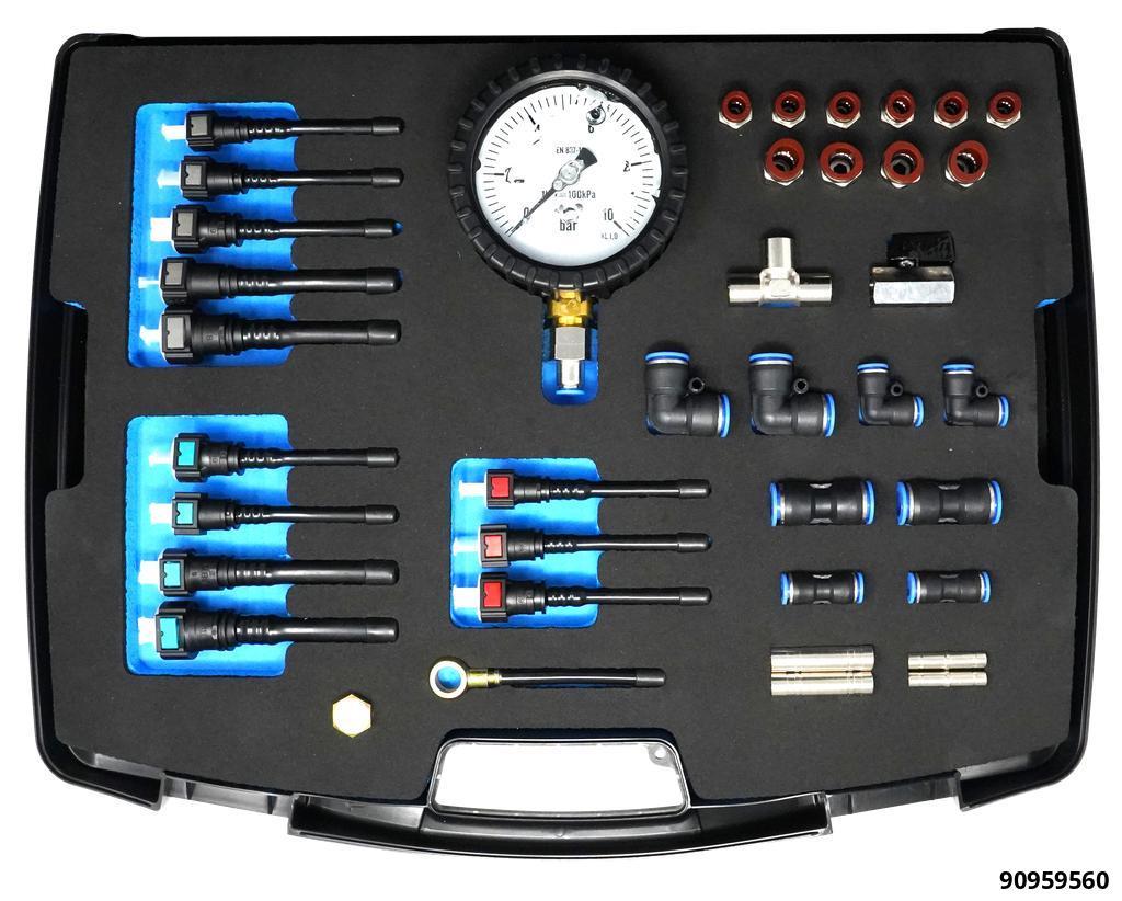 Analog Pressure Testing Master Set for AdBlue, Fuel & Cooling Systems - 5