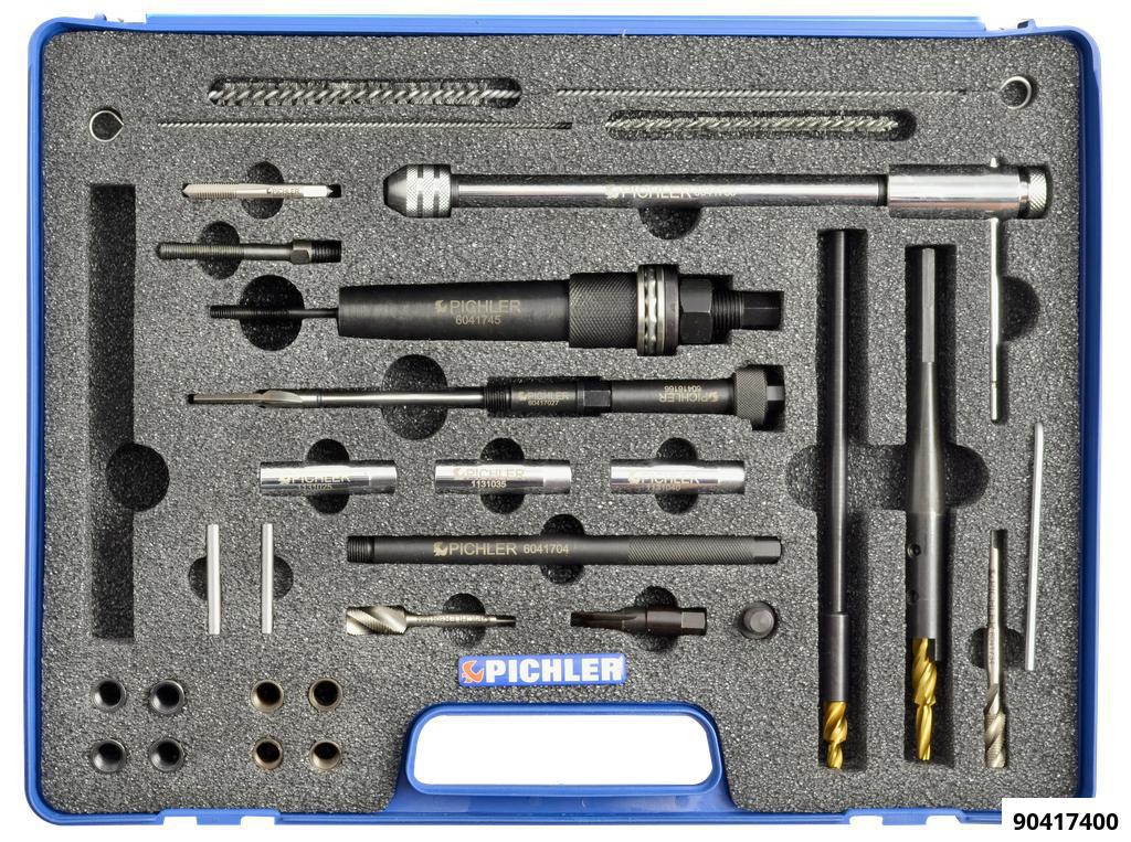 90417400: Universal Glow Plug Drilling Out Kit M10x1