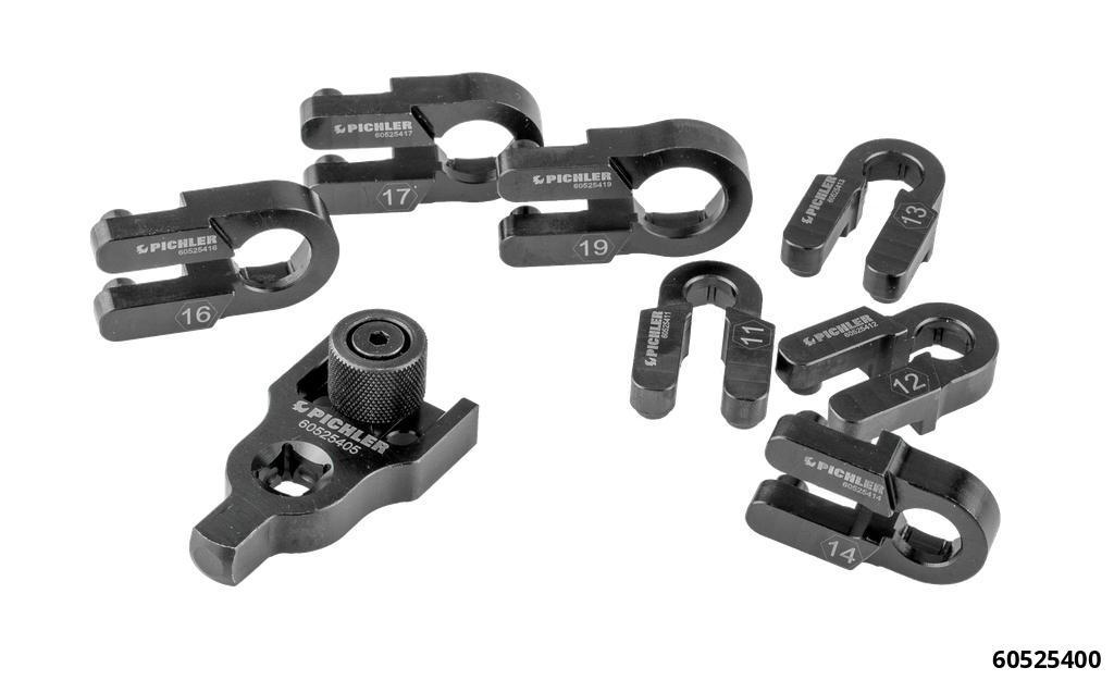 EXHAUST SENSOR & BRAKE LINE LOCKING WRENCH SET – 8-PIECE SLIDE-THROUGH DESIGN - 8