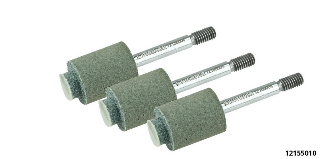12155010: LARGE REPLACEMENT GRINDING STONES  3PCS  Ø11,6 MM / Ø20,0 MM FOR VALVE CLEANING KIT 12155000