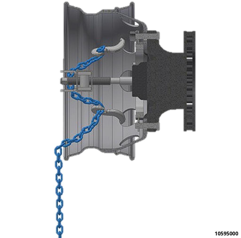 HEAVY DUTY WHEEL RIM PULLER FOR 17.5”, 19.5” AND 22.5” COMMERCIAL WHEELS WORKSHOP & ROADSIDE - 4
