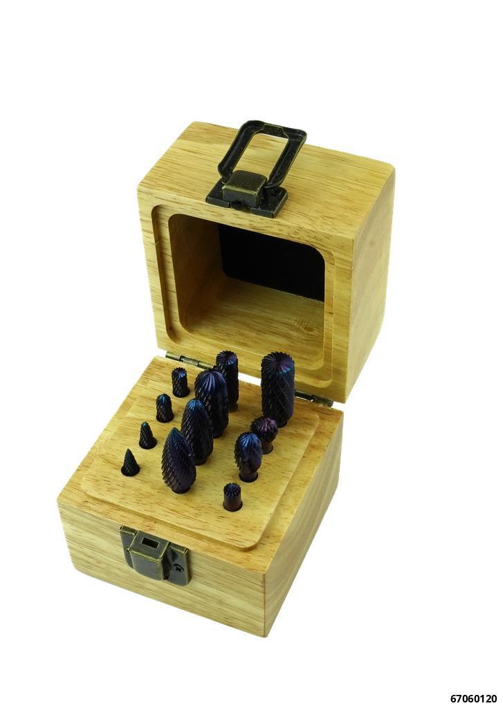 HIGH PERFORMANCE 12 PIECE BLUE-COAT CARBIDE BURR SET - 3