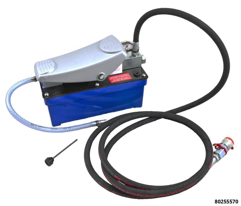PNEUMATIC AIR HYDRAULIC PUMP 700 BAR WITH GAUGE AND 3 M HOSE - 2