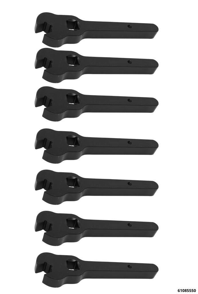 Heavy Duty Tie Rod Spanner Set 7 pcs. 12 - 13 - 14 - 15 - 17 - 19 mm inc Tube - 2