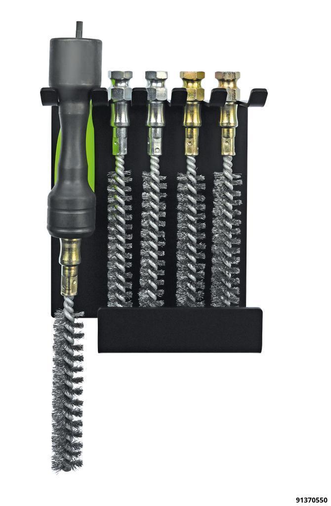 INTERNAL WHEEL BOLT THREAD CLEANING BRUSH SET WITH MAGNETIC HOLDER - 4