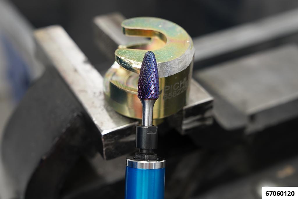 HIGH PERFORMANCE 12 PIECE BLUE-COAT CARBIDE BURR SET - 6