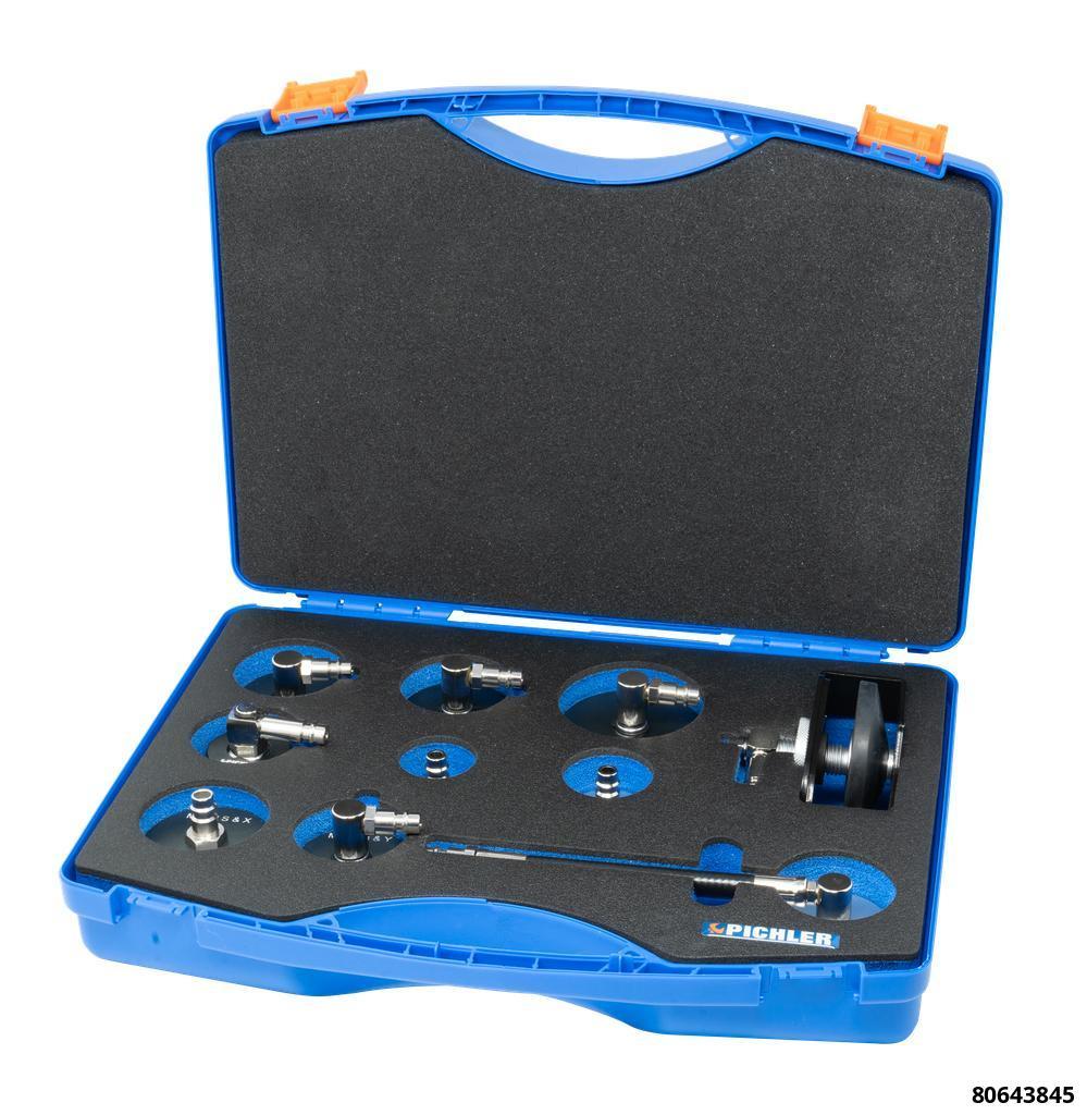 COMPREHENSIVE UNIVERSAL BRAKE BLEEDER ADAPTER SET 10 PIECE INCLUDING TESLA - 1