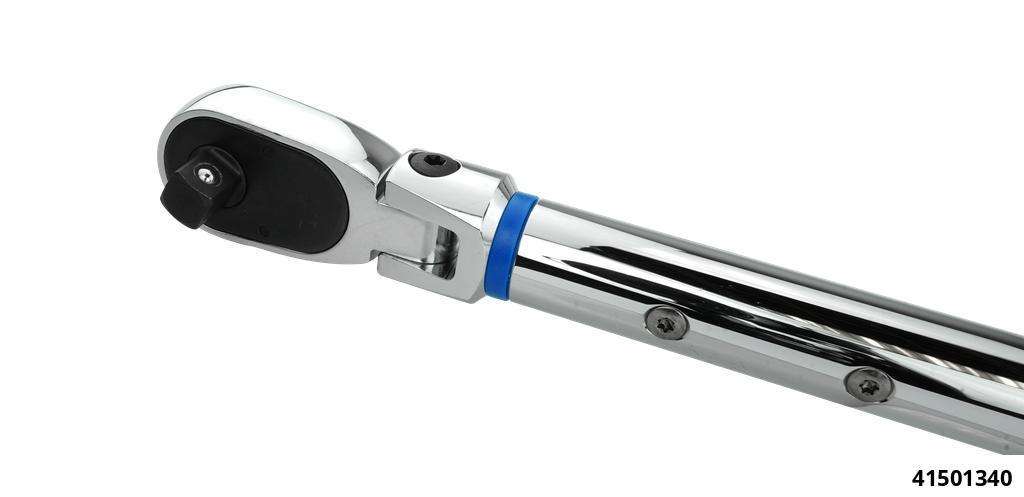 Digital torque wrench 1/2", (17) 68 - 340 Nm incl. rotation angle with swivel head