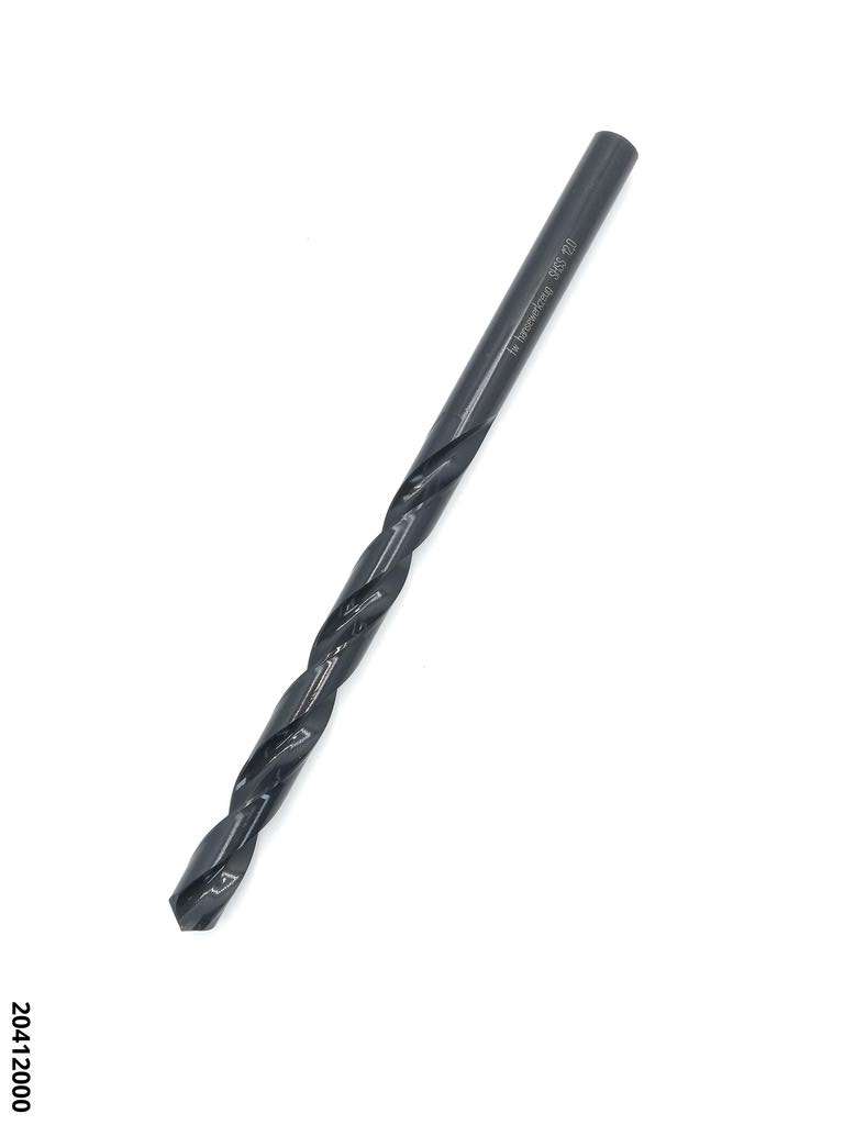 Foret HSS long  12,00 mm DIN 340, affutage de précision