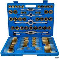 Coffret de tarauds et filières HSS M2 - M18, 110 pcs., métrique