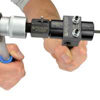 Brake line service set, 14 pcs., incl. flaring tool, bending device, holding clamps and pipe cutter