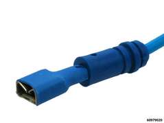 Kabelschuhverbinder M flach 6,0 mm blau