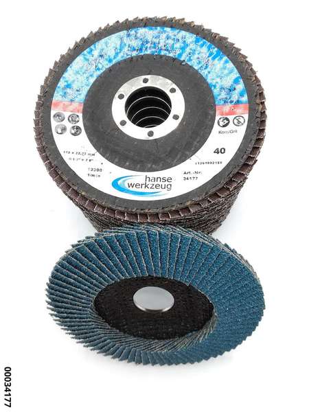 hansewerkzeug 10er-Pack Zirkon-Disc-Gew. 115 x 22,23mm Korn 40 (VE10)