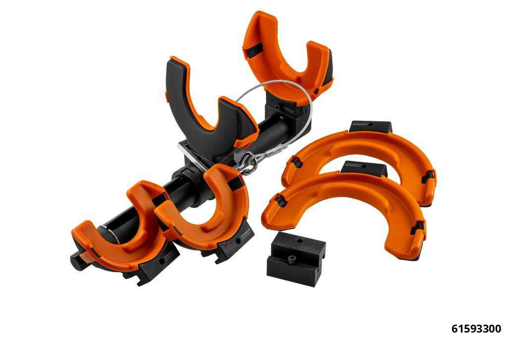 Federspanner für MC-Pherson mit 3 Paar Haltern, Ø 80 mm - 195 mm