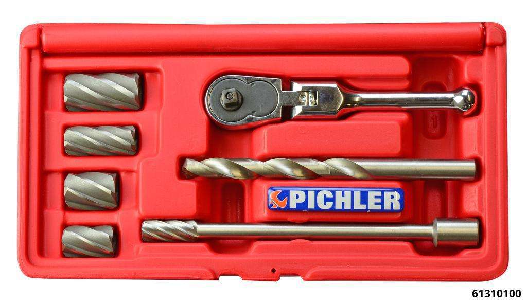Universal ABS Sensor Reamer Set 7 pieces with Ratchet and Reamers Ø10,14,15&18mm