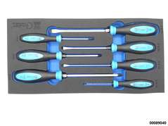 Schraubendreher-Satz 7-tlg. Typ F/PH in Schaumstoffeinlage
