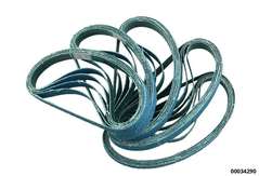 Hochleistungs- Flex-Schleifband "blau"  10x330 mm, Korn 40, 25-tlg.