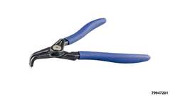 Snap ring pliers, curved, for external rings, length 180 mm