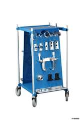 Universal wheel bearing service trolley